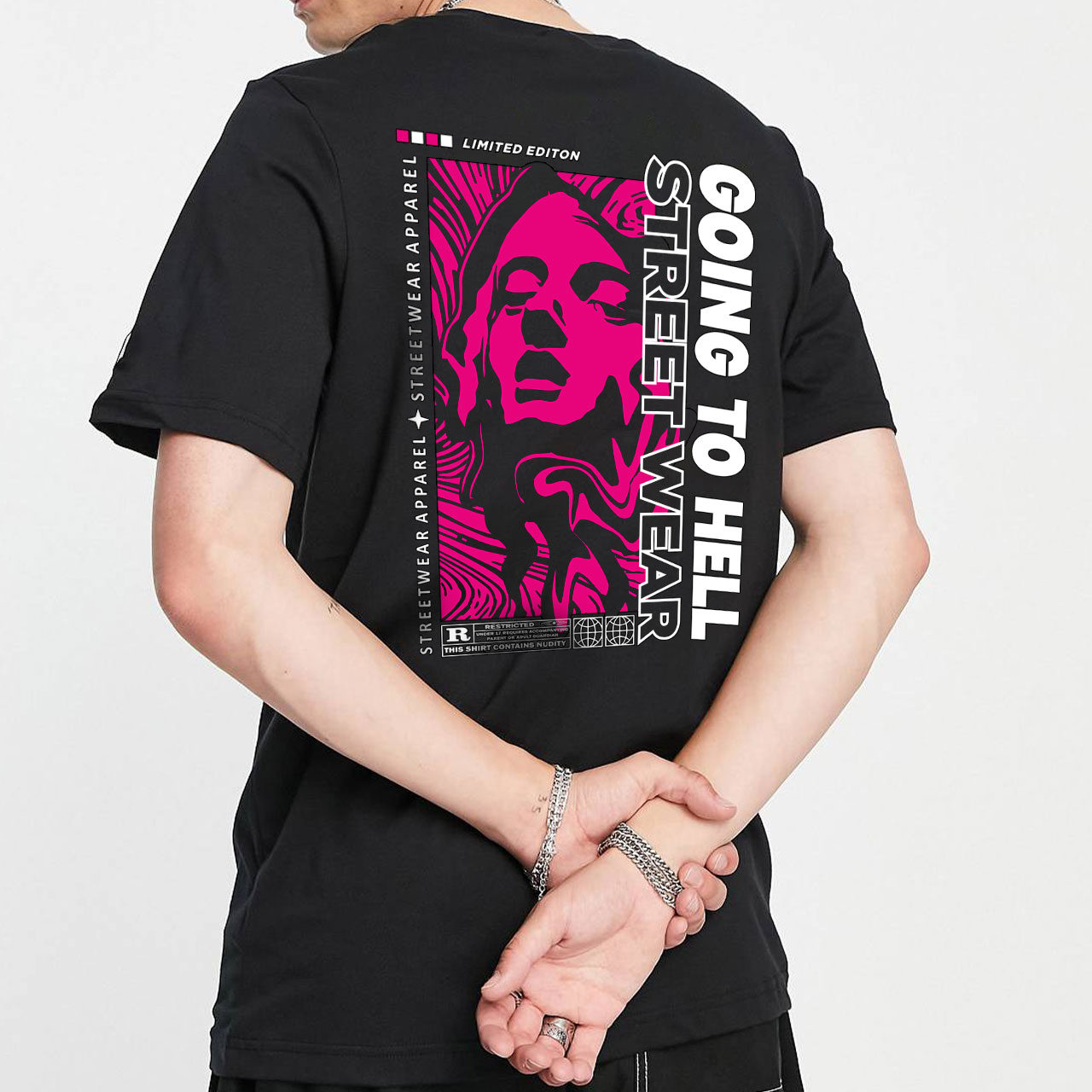 تیشرت طرح رفتن به دوزخ