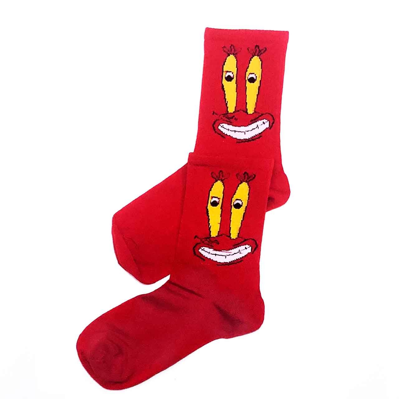 جوراب ساقدار نخی طرح آقای خرچنگ