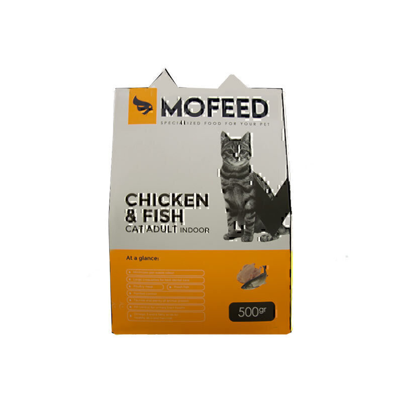 غذای خشک گربه بالغ مفید با طعم مرغ و ماهی MoFeed Chicken With Fish Cat Adult Food وزن 500 گرم