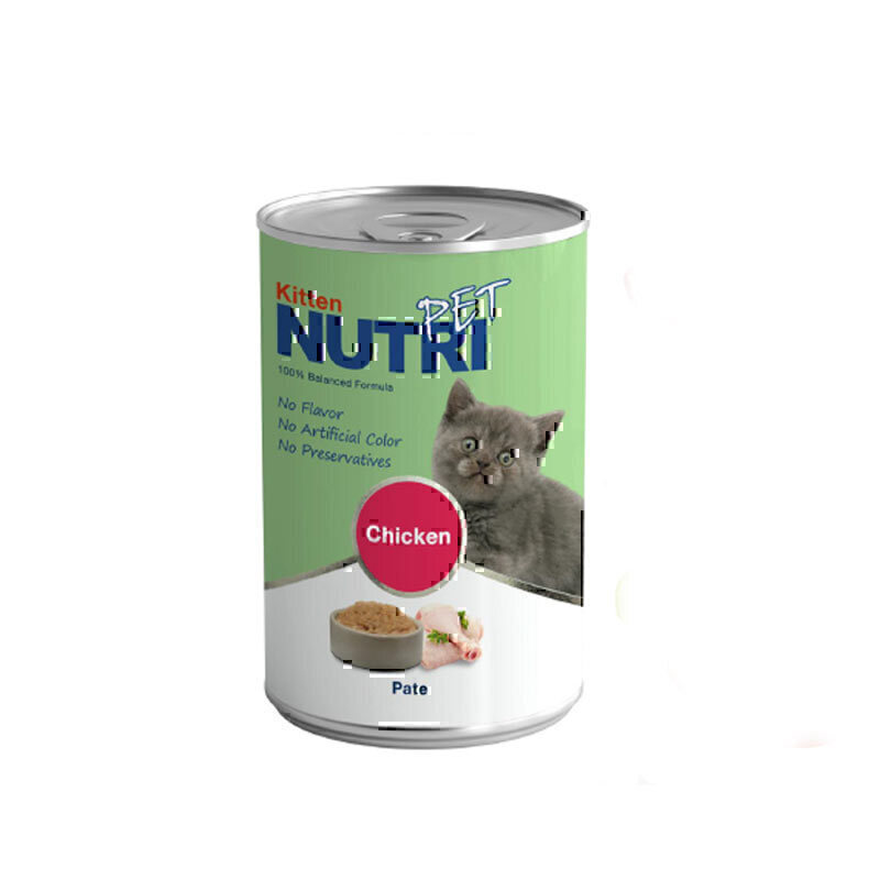 کنسرو غذای بچه گربه با طعم مرغ نوتری Nutri Kitten With Chicken وزن 425 گرم