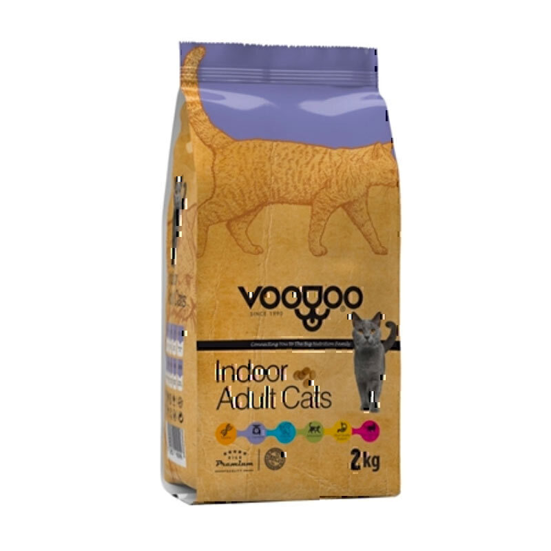 غذای خشک گربه وودو VooDoo Indoor Adult وزن 2 کیلوگرم