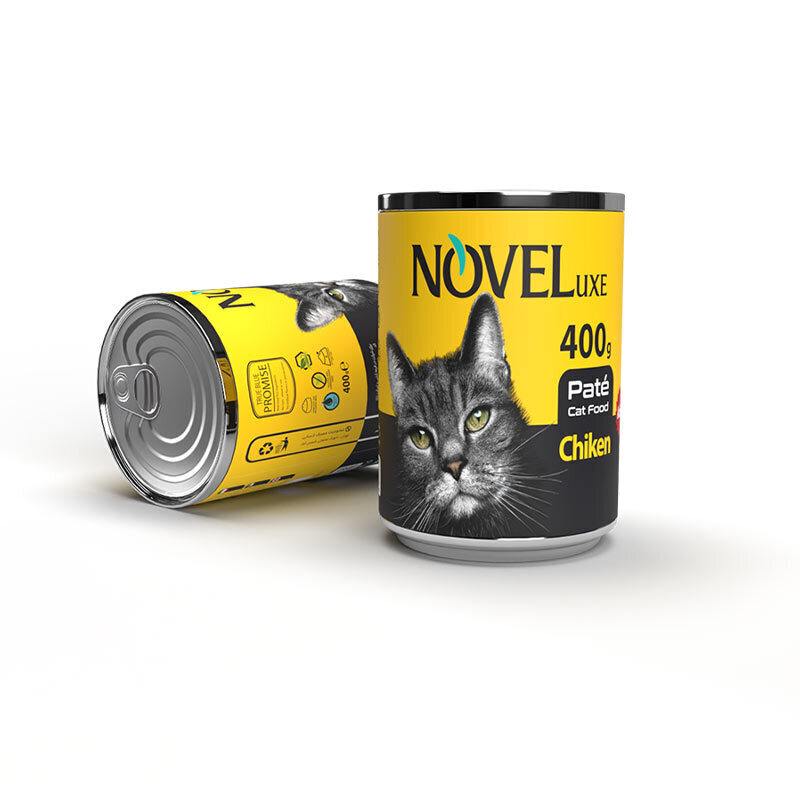 کنسرو غذای گربه نوول با طعم مرغ Novel Pate With Chicken وزن 400 گرم