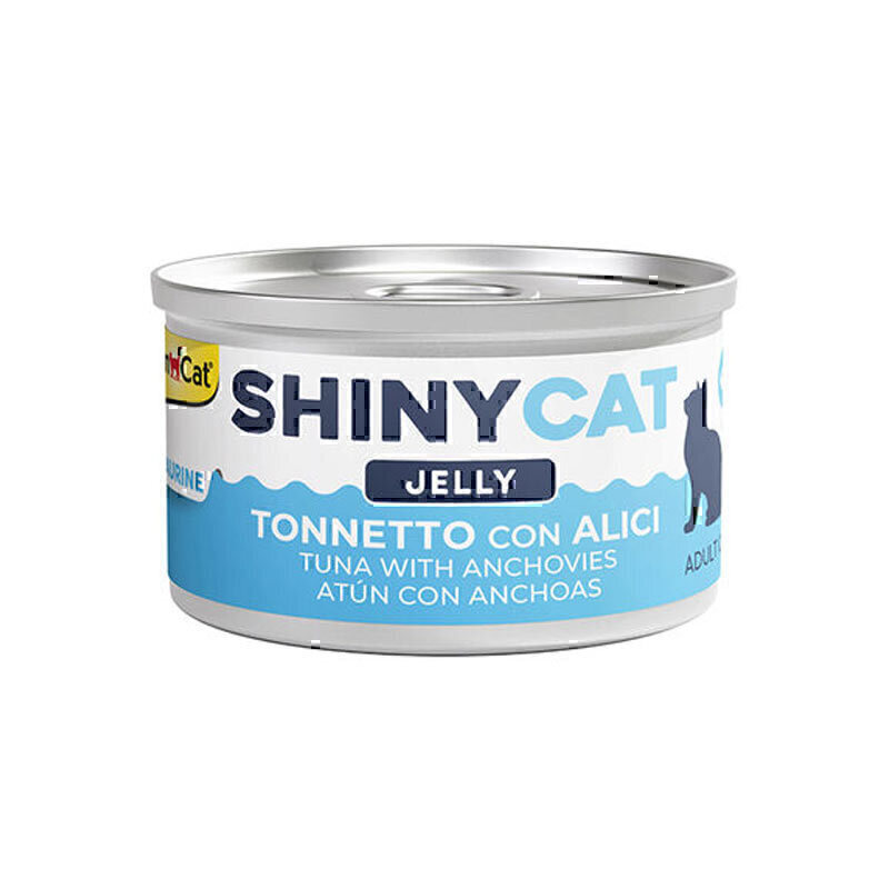 کنسرو گربه جیم کت با طعم ماهی تن و کولی در ژله GimCat Cat Canned Food With Tuna And Anchovy وزن 70 گرم