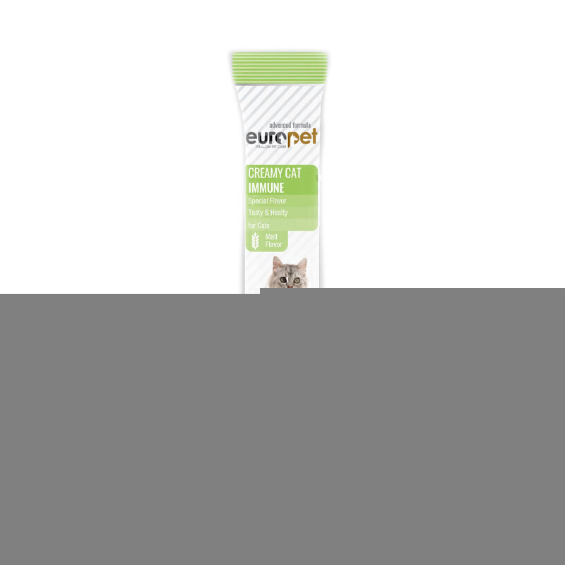 بستنی گربه یوروپت با طعم مالت Europet Creamy Cat Treat With Malt Flavor وزن 14 گرم