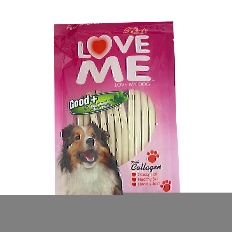 تشویقی سگ لاو می با طعم شیر Love Me Milk Flavour وزن 80 گرم