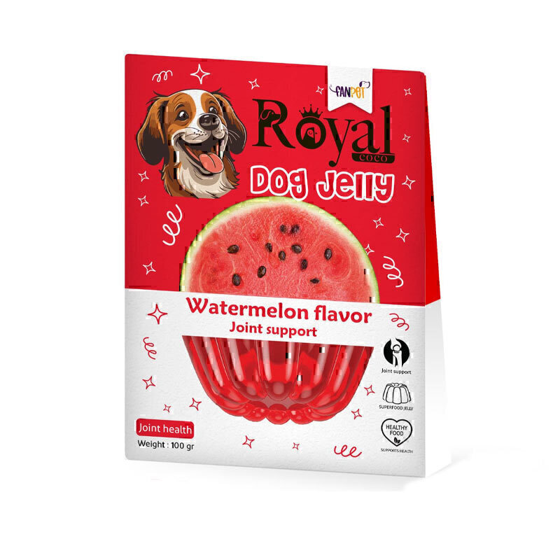 پودر ژله سگ رویال کوکو با طعم هندوانه وزن 100 گرم